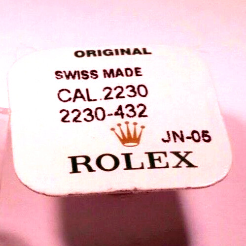 Rolex 2235 432, 2230 432 Balance Complete, Factory Sealed, Genuine, NEW