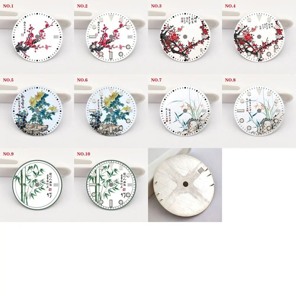 28.5mm Watch Dial for NH35 NH36 Movement Color Printed Series Accessories Part