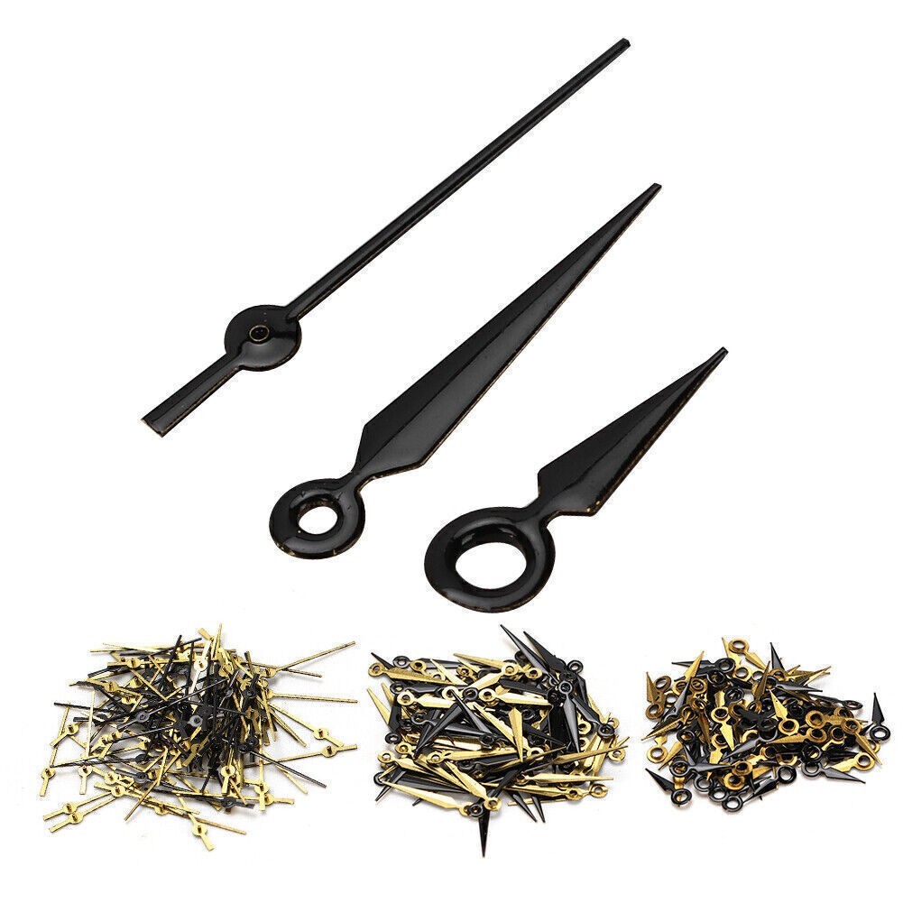 2035 Black Gold Watch Hour Minute Second Hands Watch Needles for 2035 Movement