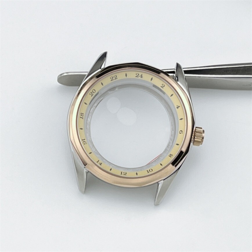 39mm NH35 Case 316L Steel Sapphire Glass Fit NH35/36/4R35/4R36 Movements
