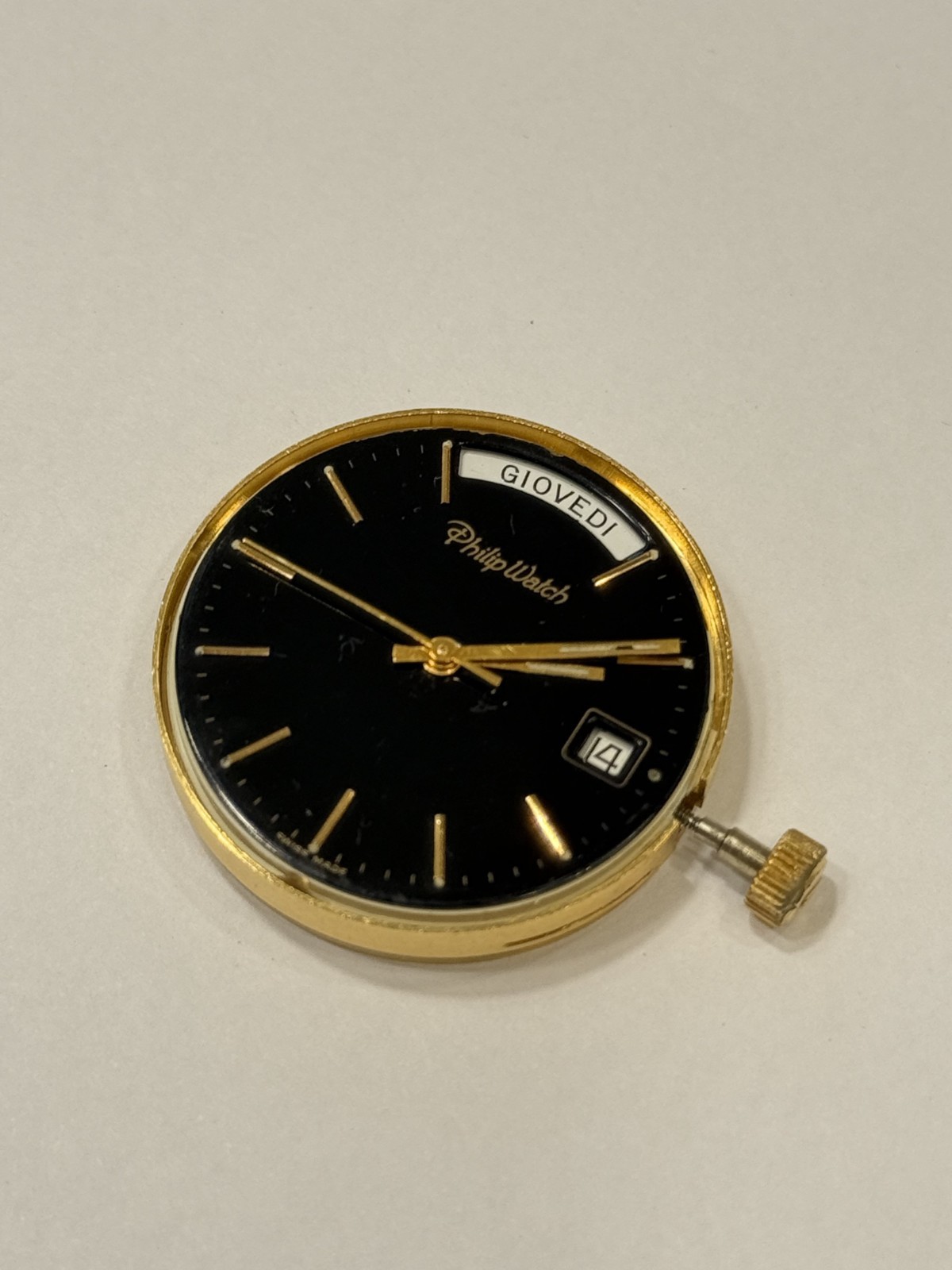 Movement Philip Watch Eta 2834-2 Automatic Swiss Made 25 Jewels Running