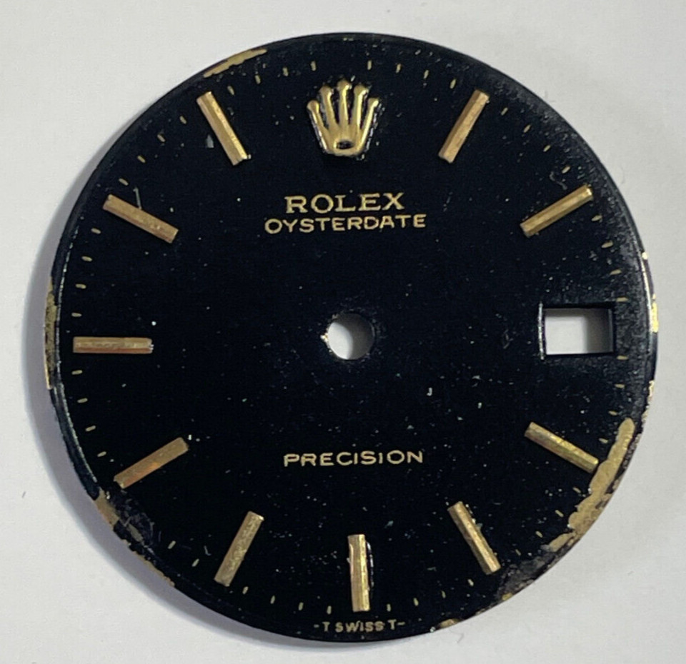 Vintage Rolex Oysterdate Precision Watch Dial For 6466