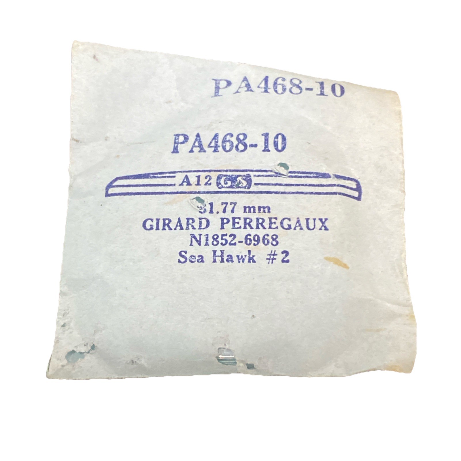 Girard Perregaux N1852-6968 Sea Hawk #2 – 31.77 mm GS PA468-10 NOS Acrylic F8364