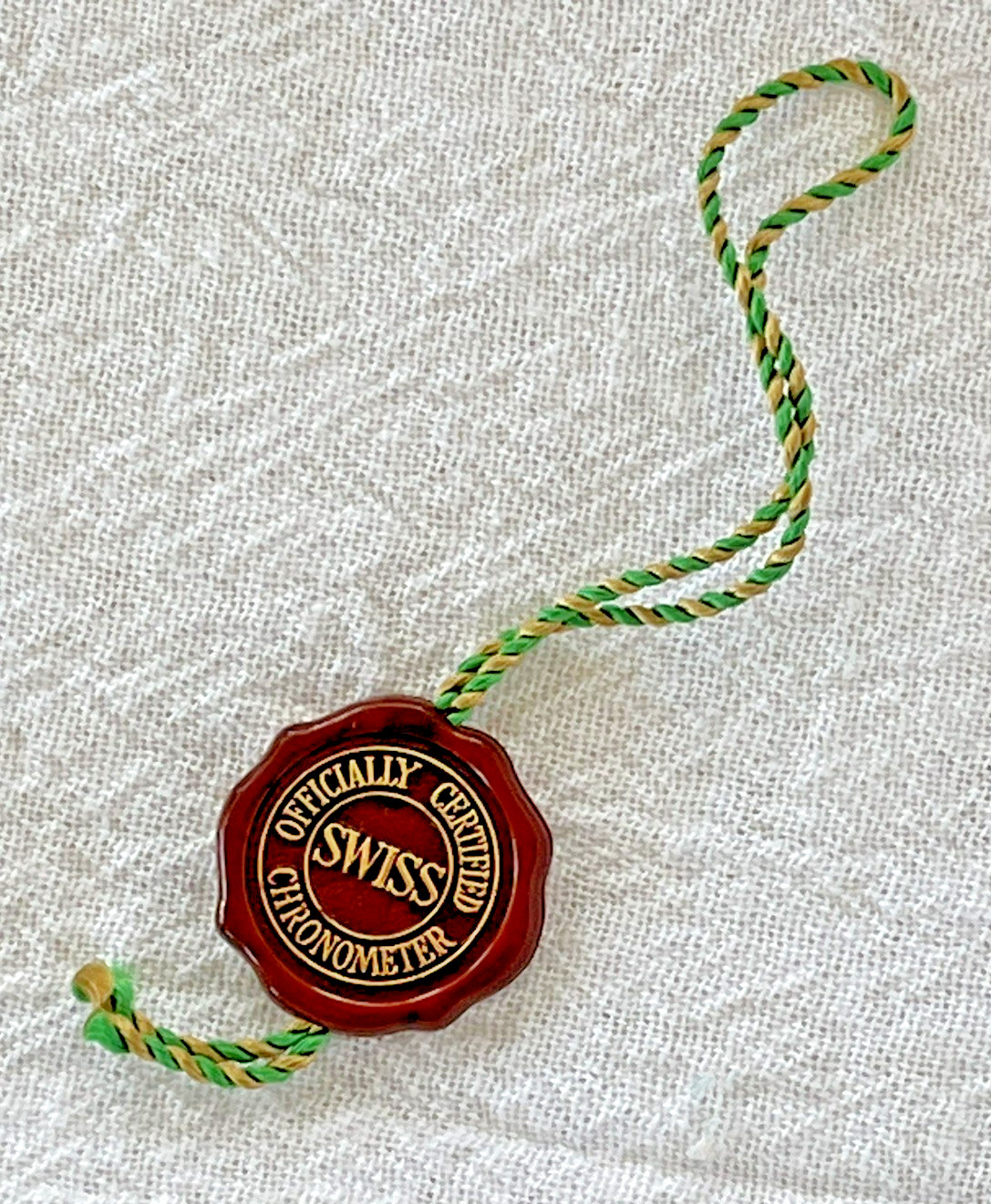 ROLEX NOS RED 1980’s CHRONOMETER SEAL TAG HOLOGRAM FREE SHIPPING