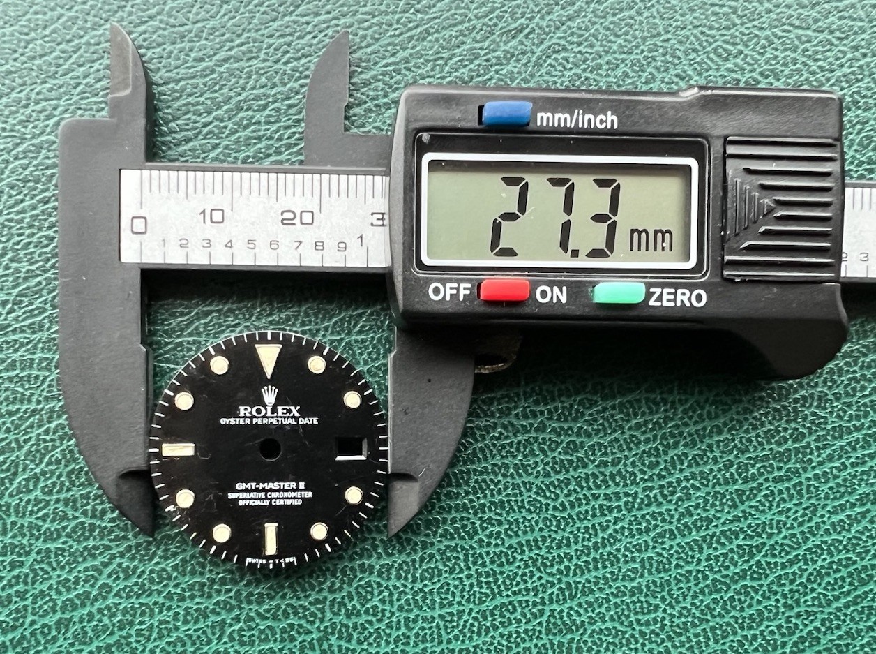 Genuine Rolex GMT-Master II Black Dial with Tritium Markers OC#1494