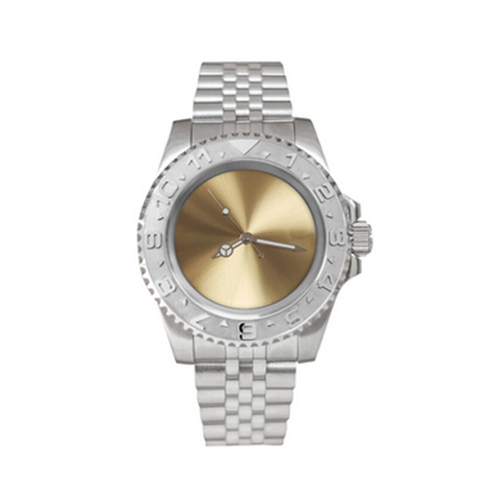 For NH36 Movement 40mm Stainless Steel Glass Watch Dial Mechanical Watch