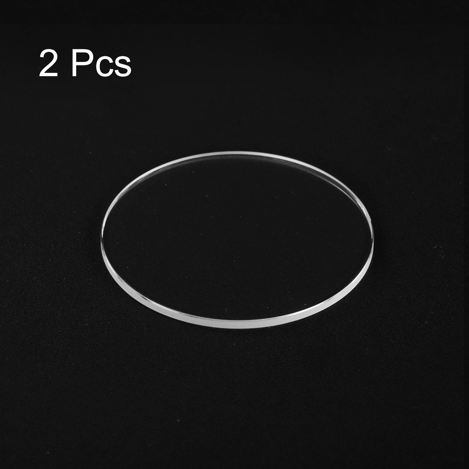 2pcs Watch Crystal Glass Lens 30.5mm x 1.0mm Beveled Edge Flat Glass Crystals