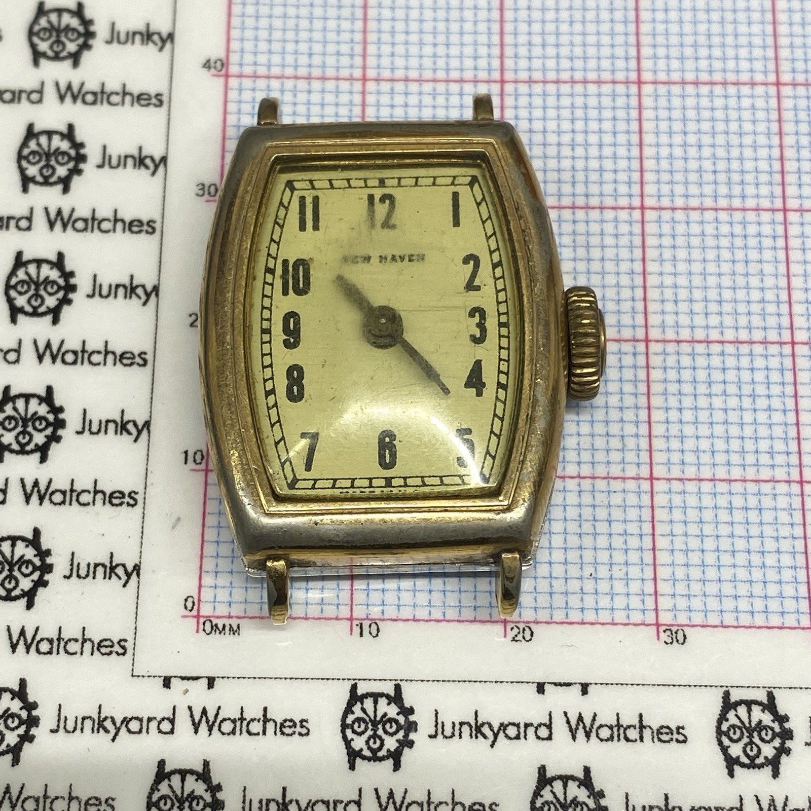 Vintage New Haven S-X Watch Movement Repair Parts Spares Deco Style Mechanical