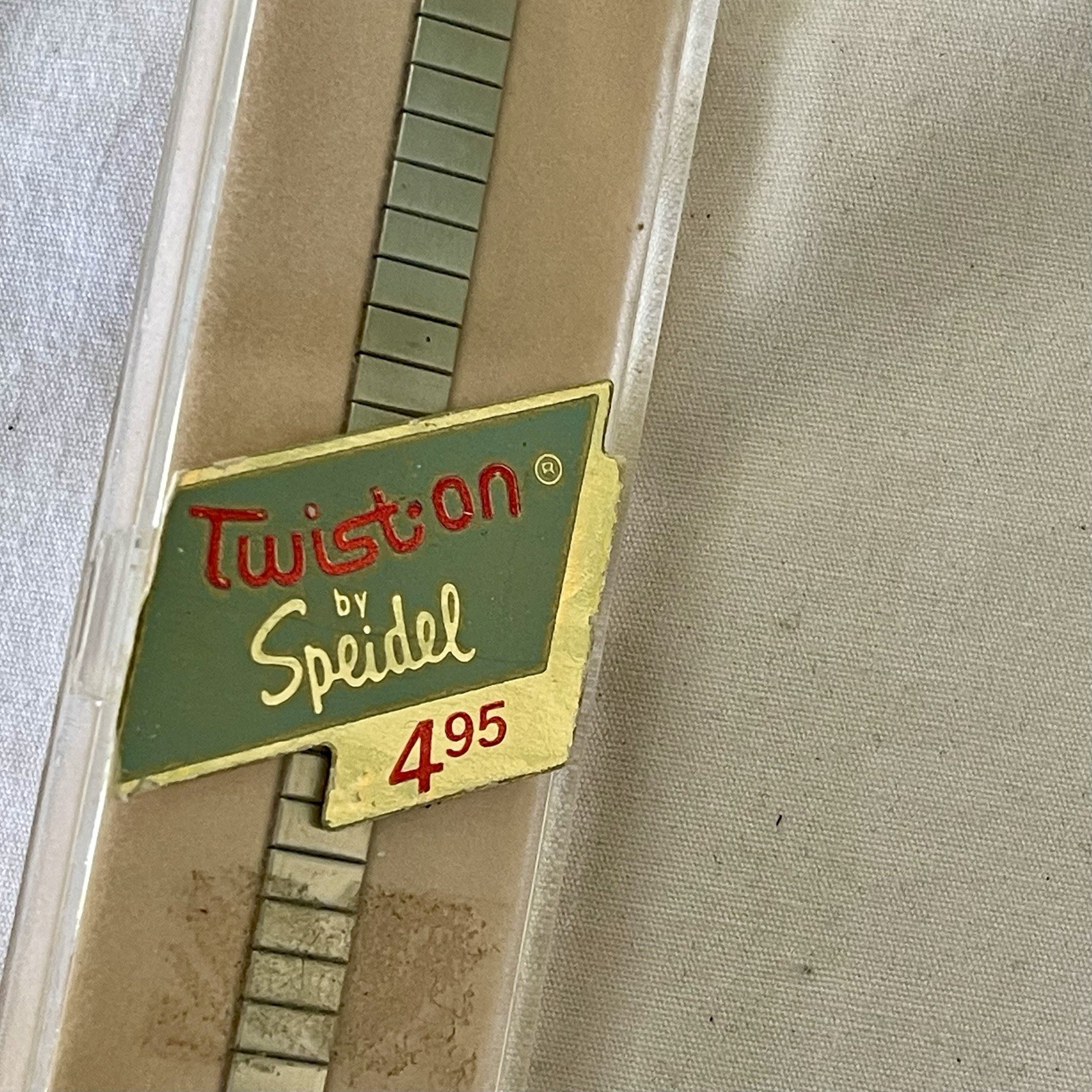 VINTAGE Twist-On Speidel Ladies Watch Band 251WP/73R New Old Stock Silver