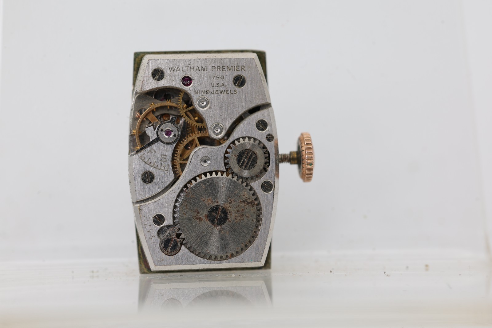 WALTHAM PREMIER cal. 750, 9j WRIST WATCH MOVEMENT, FOR REPAIR (NG)