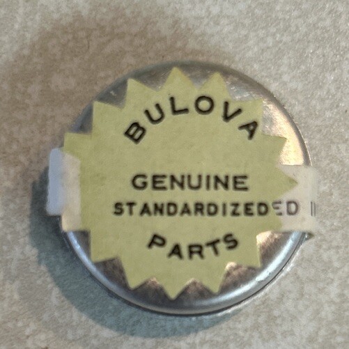 VINTAGE BULOVA 6BK #54 (1) COMPLETE BALANCE WHEEL NOS SEALED U.S.A.