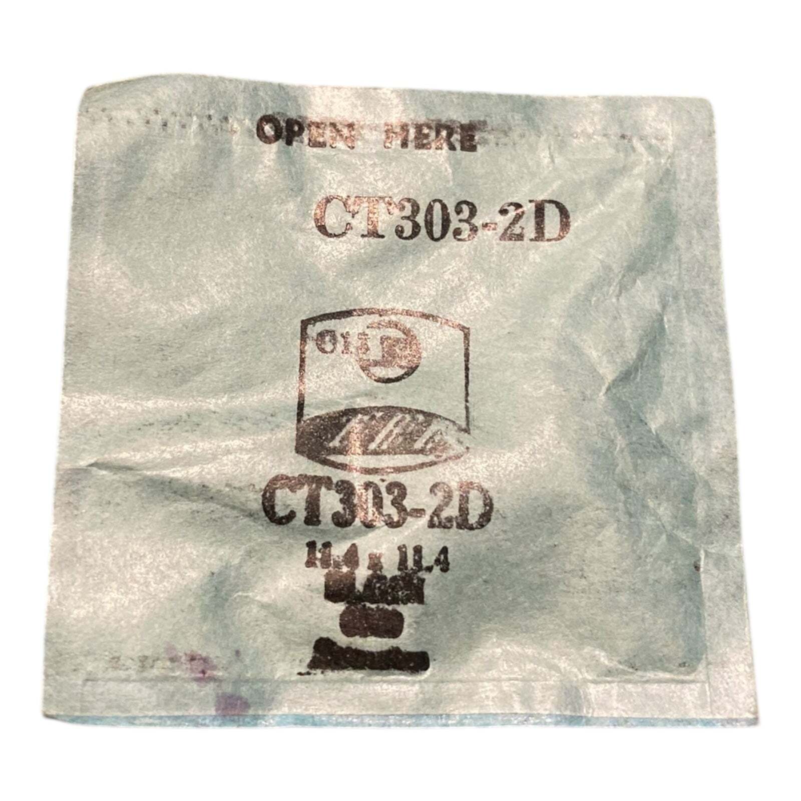 Germanow-Simon Mach (GS) CT303-2D Watch Crystal 11.4×11.4 NOS Part Flexo Elgin