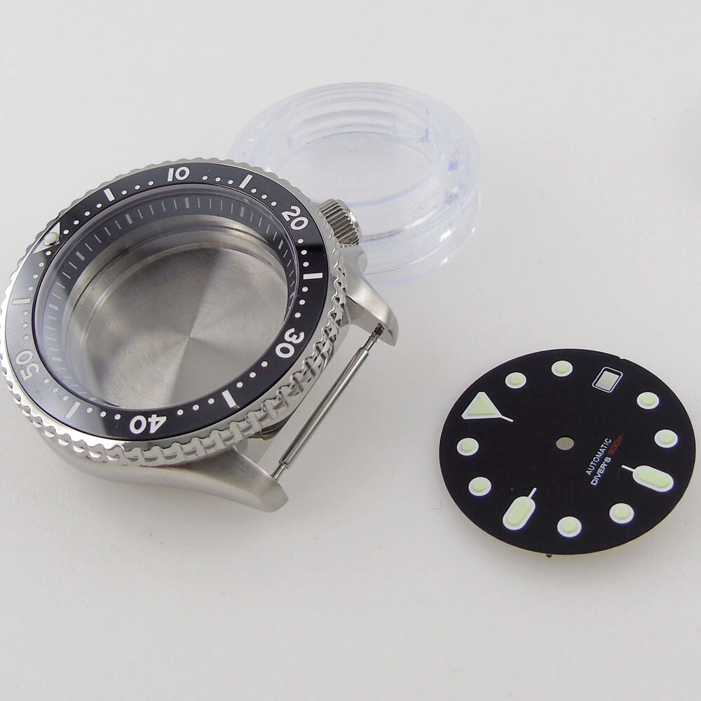 41mm Steel Watch Case Ceramic Bezel 20ATM (case+dail) For NH35A NH36A movement