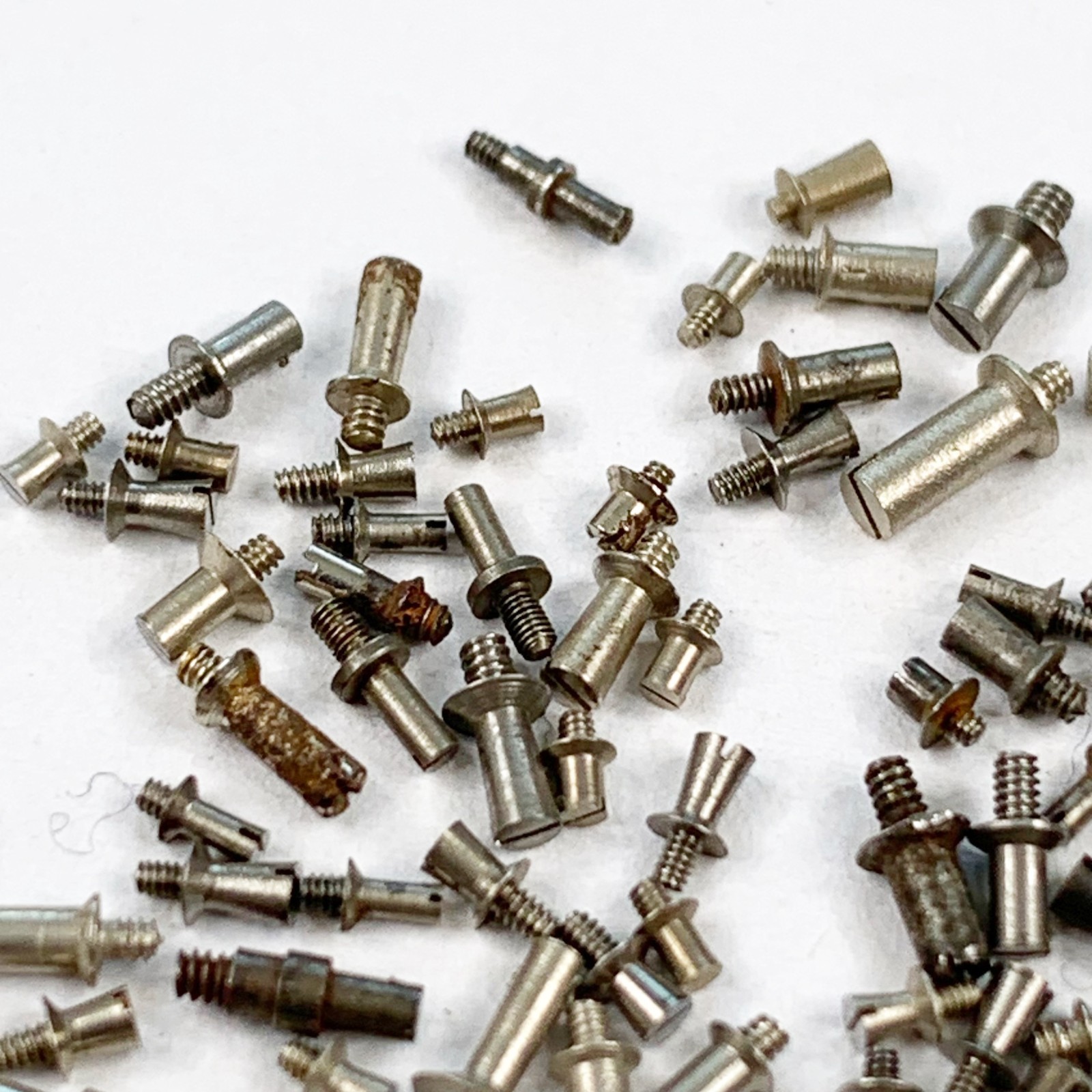 150 Dial Foot Screws Pocket Wrist Parts Watchmaker Repair Lot Asst Cogs Vintage