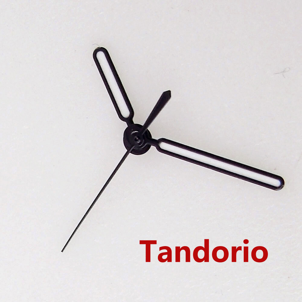 Silver/Black Edge Watch Hands Luminous Fit NH35A NH36A MIYOTA 8215 ETA Movement
