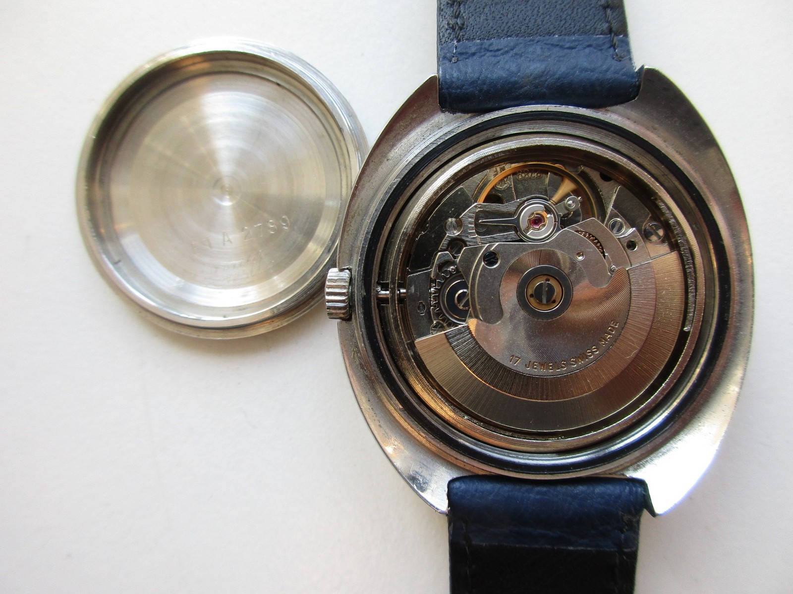 Technos automatic 1970’s stainless watch – ETA cal. 2789 – running