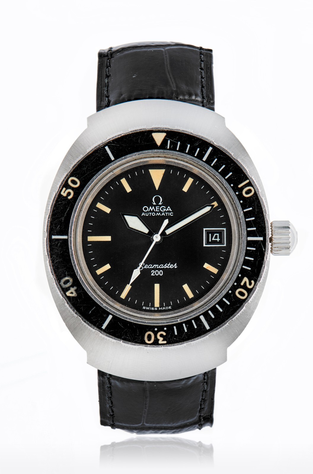 NEW OMEGA SEAMASTER 200M PILOT 166.091 MINERAL CRYSTAL WITH GASKET AND TOOL
