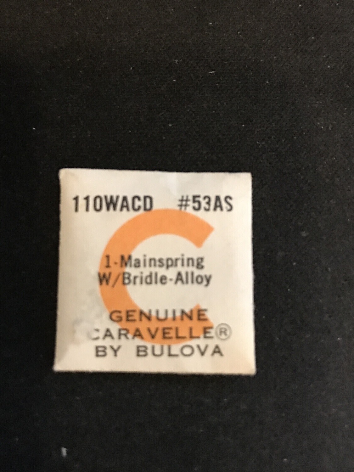 Bulova factory mainspring for Caravelle caliber 110WACD – Alloy