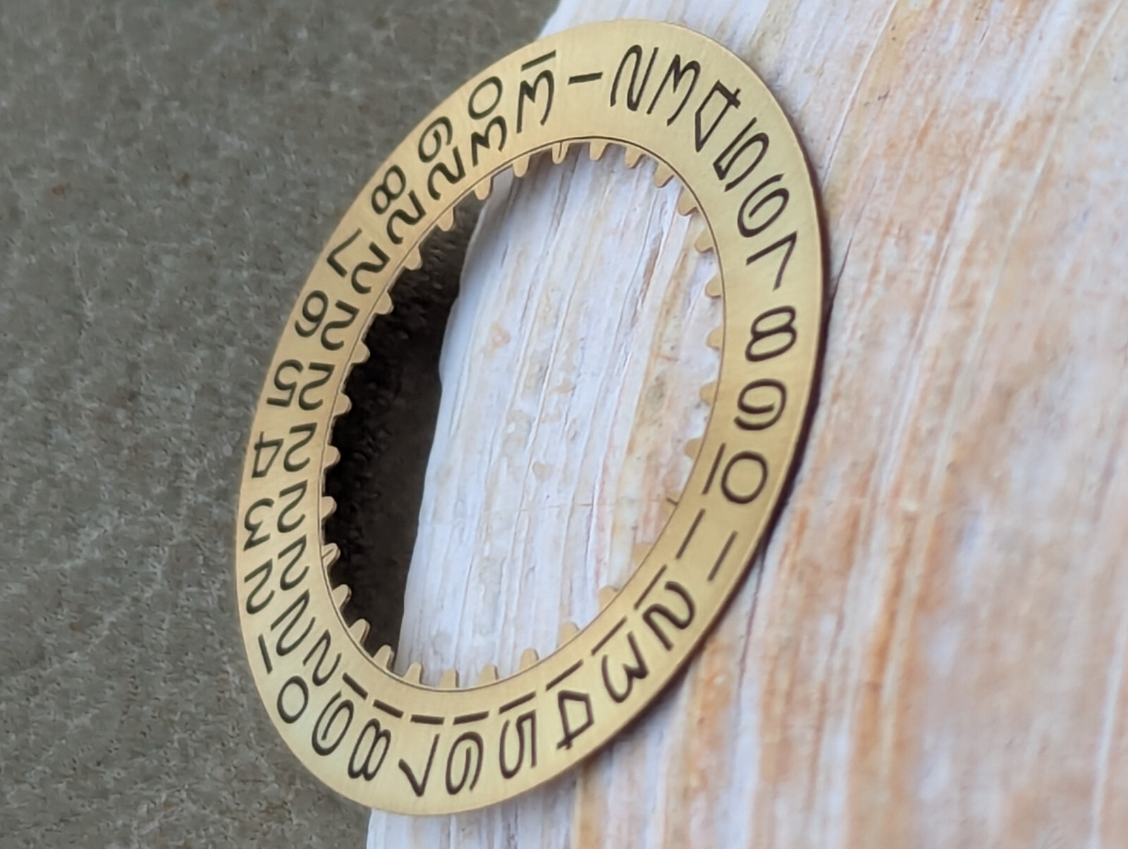 Genuine Vintage Rolex Champagne Date Wheel w/Flat Top 3’s,Open 6 & 9’s EXCEPT 26