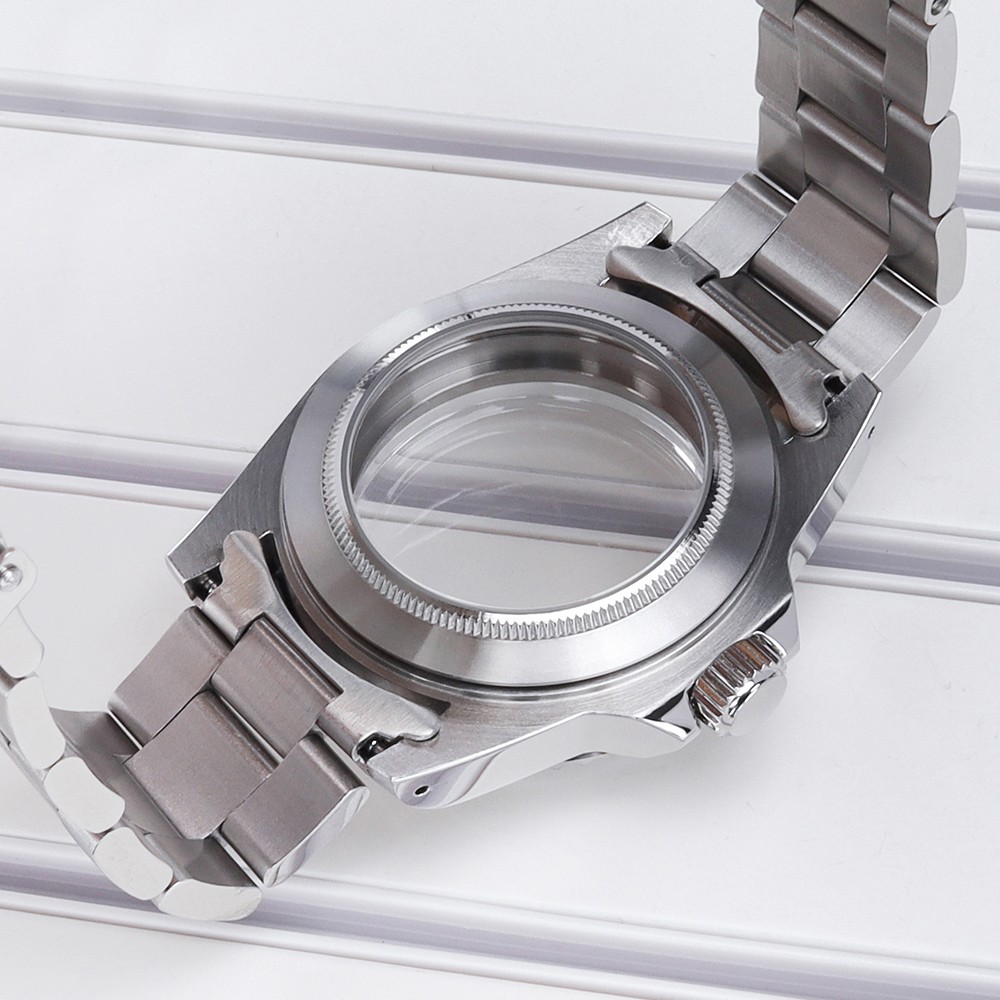 38mm Diver Modify SUB Mod Watch Case Strap Acrylic Glass For Seiko NH34 36 NH38