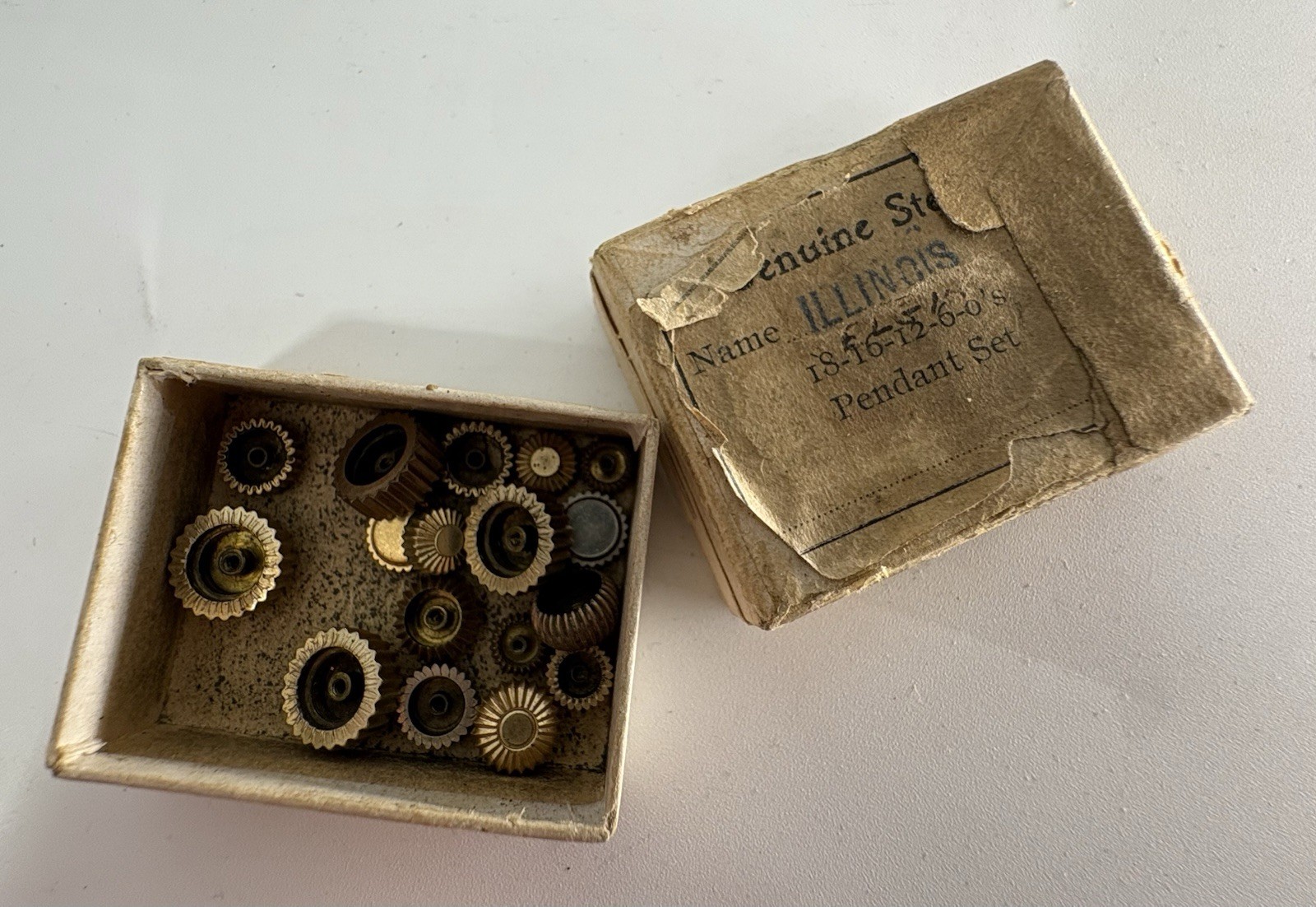 Vintage Lot Of Assorted Watch Brand Replacement Stems, Sleeves and 14k GF Crowns