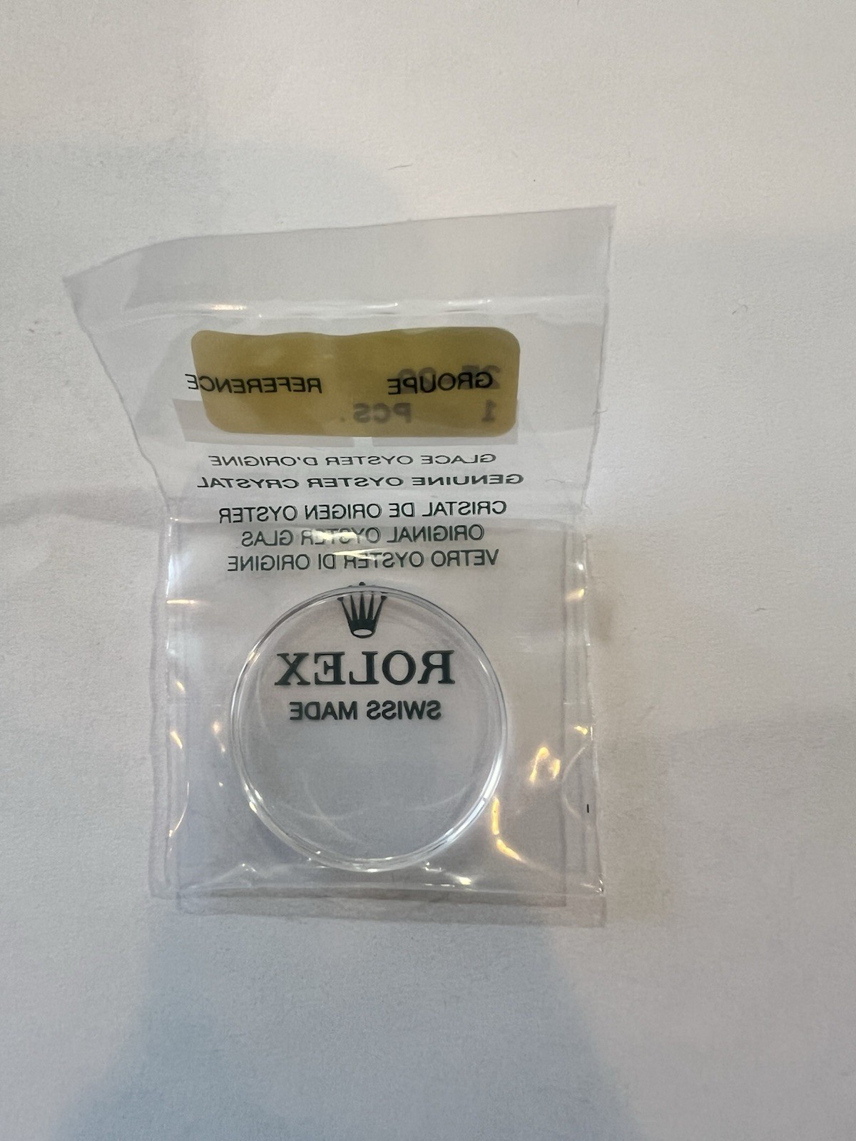 Genuine Rolex Crystal Model 25-22.