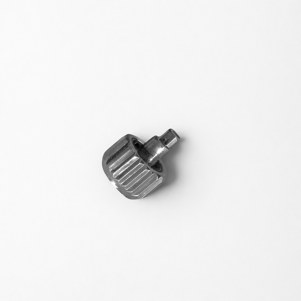 Genuine Breitling Crown | 5.2mm Dia | 6.55mm Length | Tap 10 | Silver
