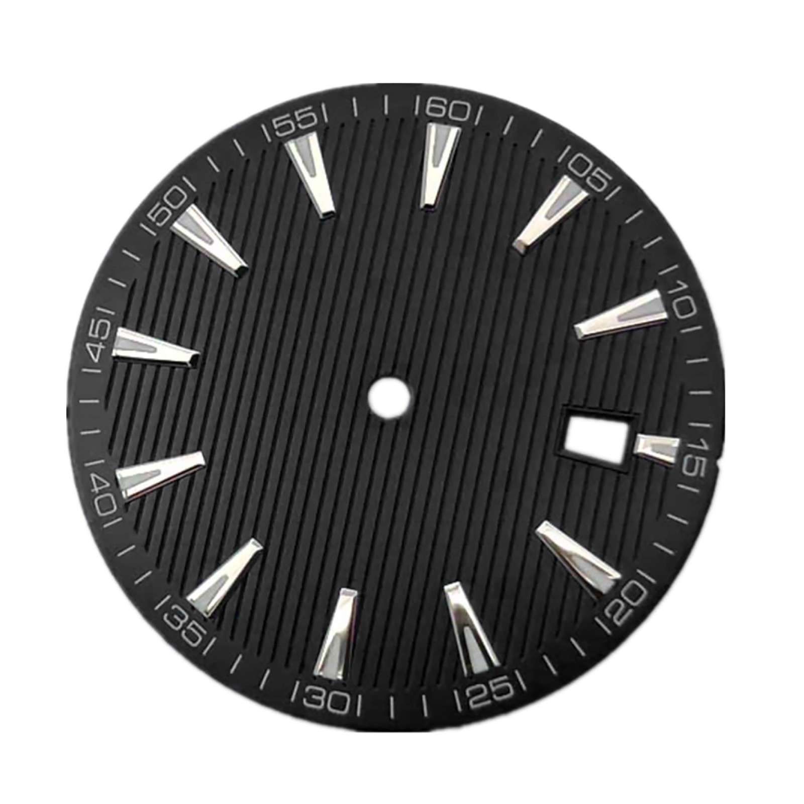 33.5mm Black+White Watch Dial Date Window @3 Fit For NH35/NH35A Watch Movement K