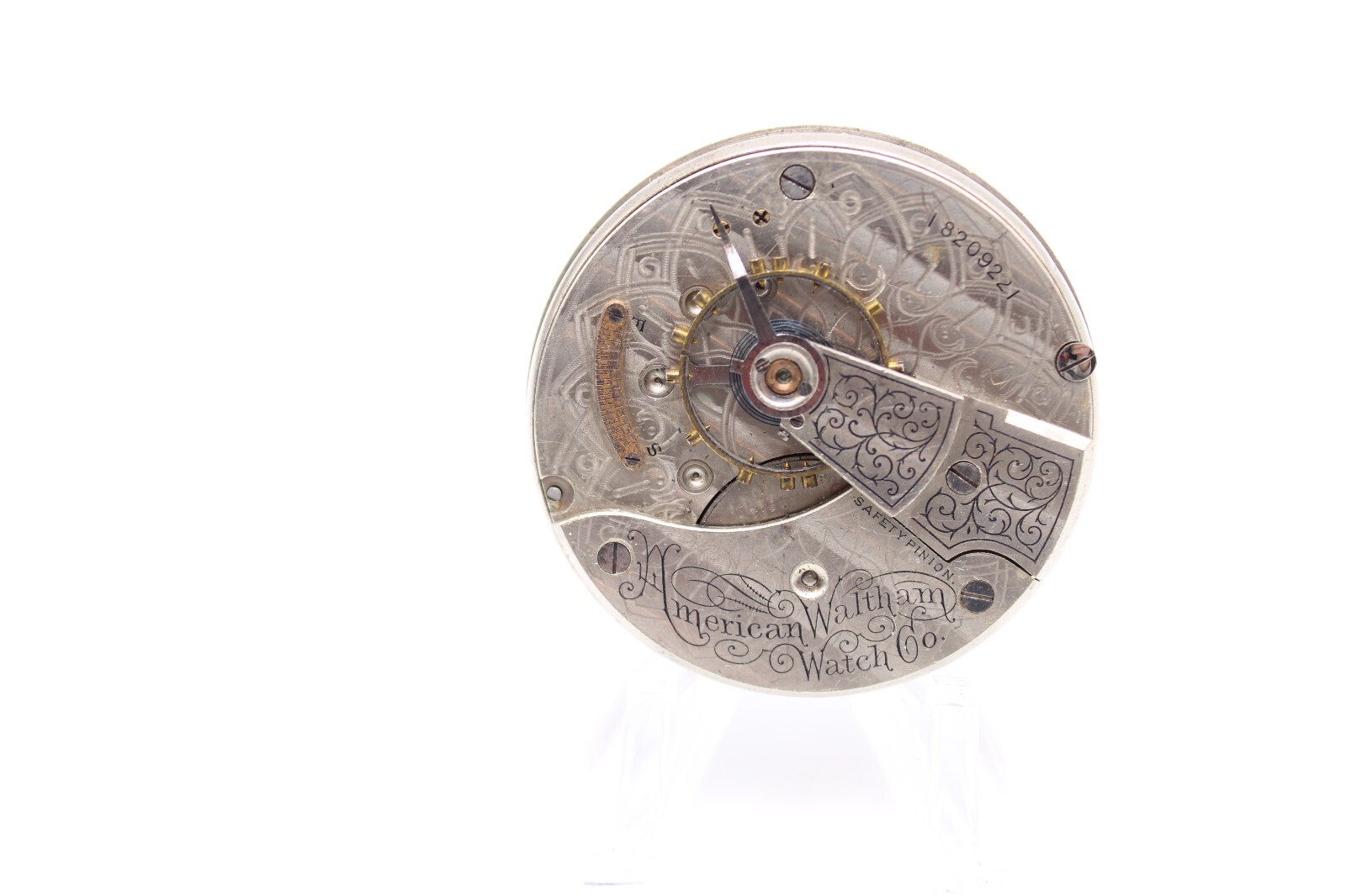 1912 WALTHAM POCKET WATCH MOVEMENT 182509221 GRADE: STERLING 18s 7j (GJ3)