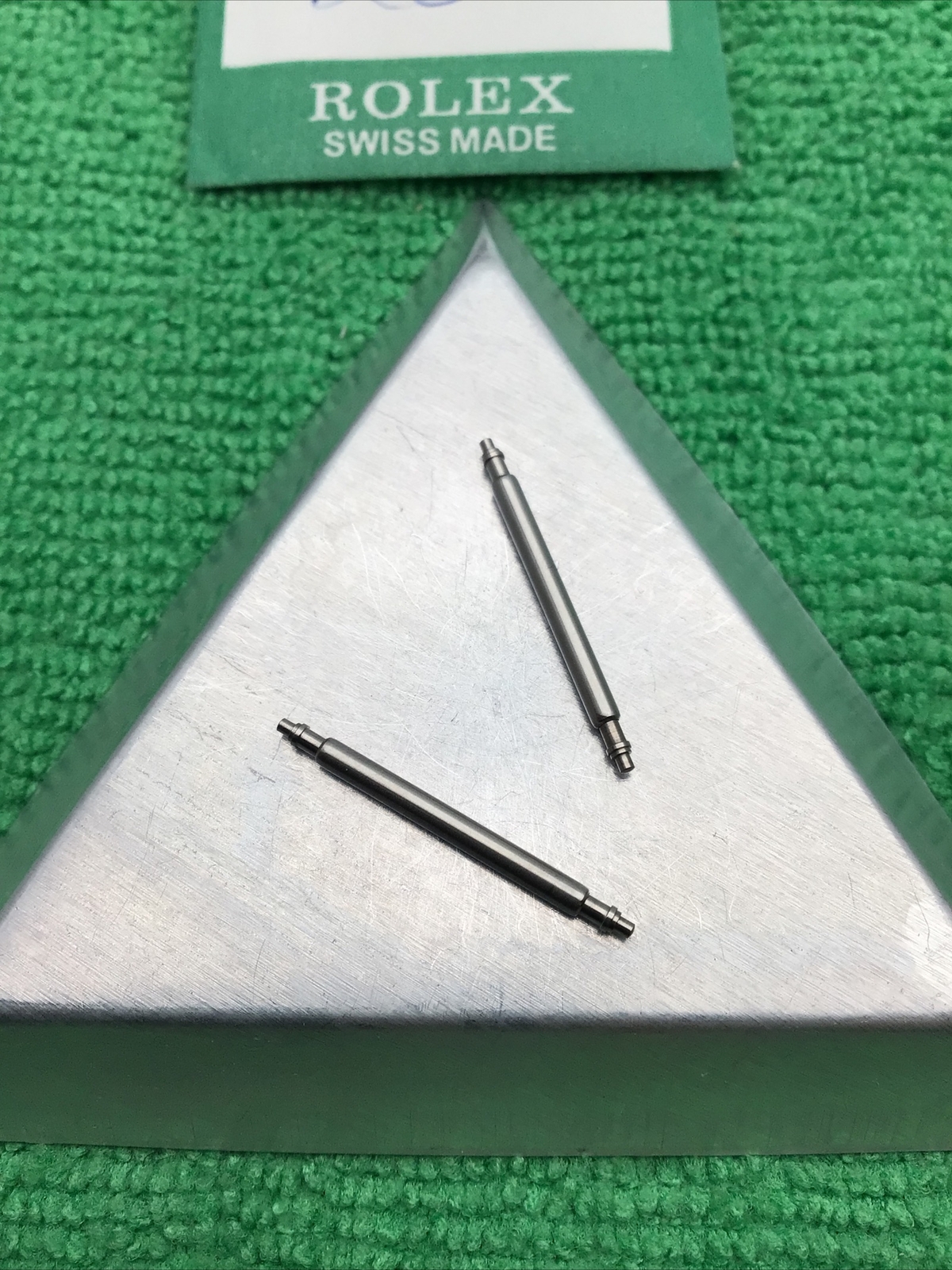 Genuine Rolex Spring Bar Part 23-9380, 20mm Steel, Day Date (Set Of 2)