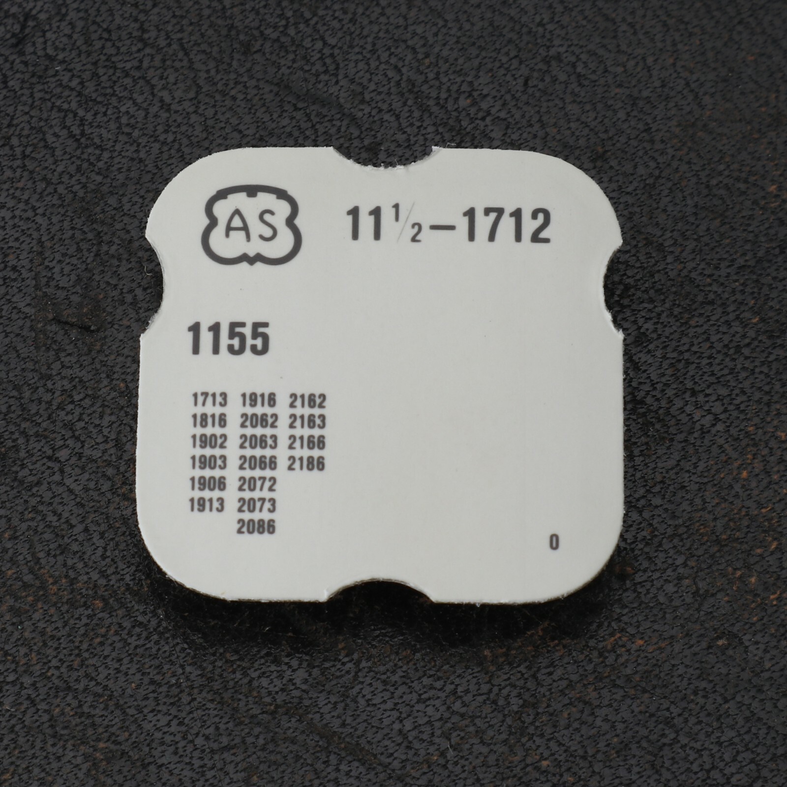 A. Schild AS Watch Small Plate Part #1115 For Various Calibers 1712-1155 (#C6D6)