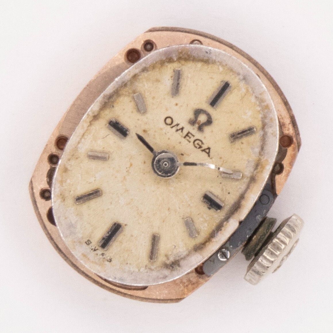 Vintage Omega Caliber 484 17-Jewel 2-Adjustment Wristwatch Movement, Runs