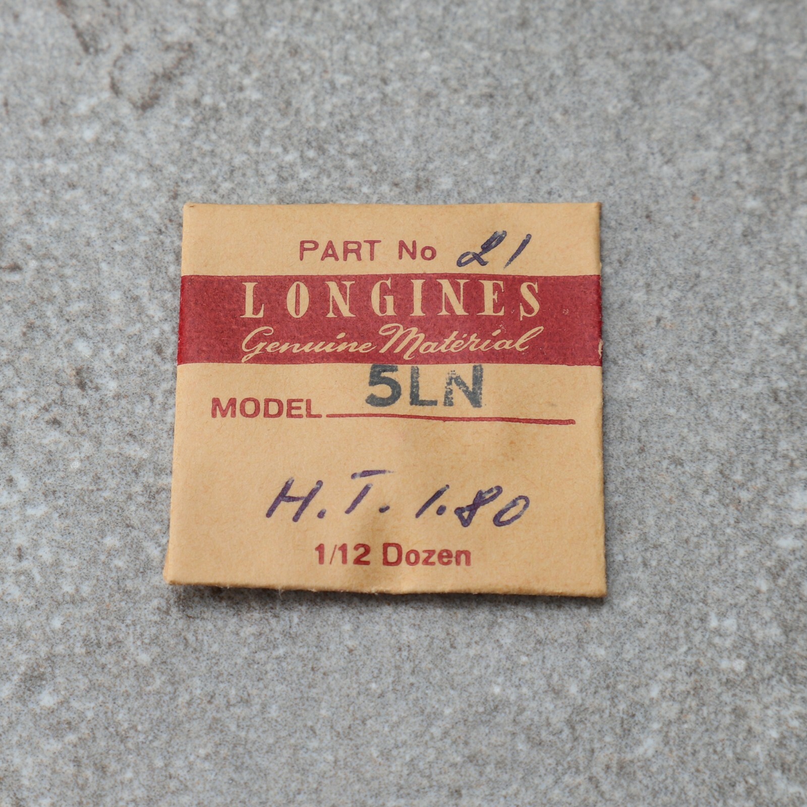 Longines 5LN Cannon Pinion Watch Part Genuine Height 1.80 Parts (C12D4)