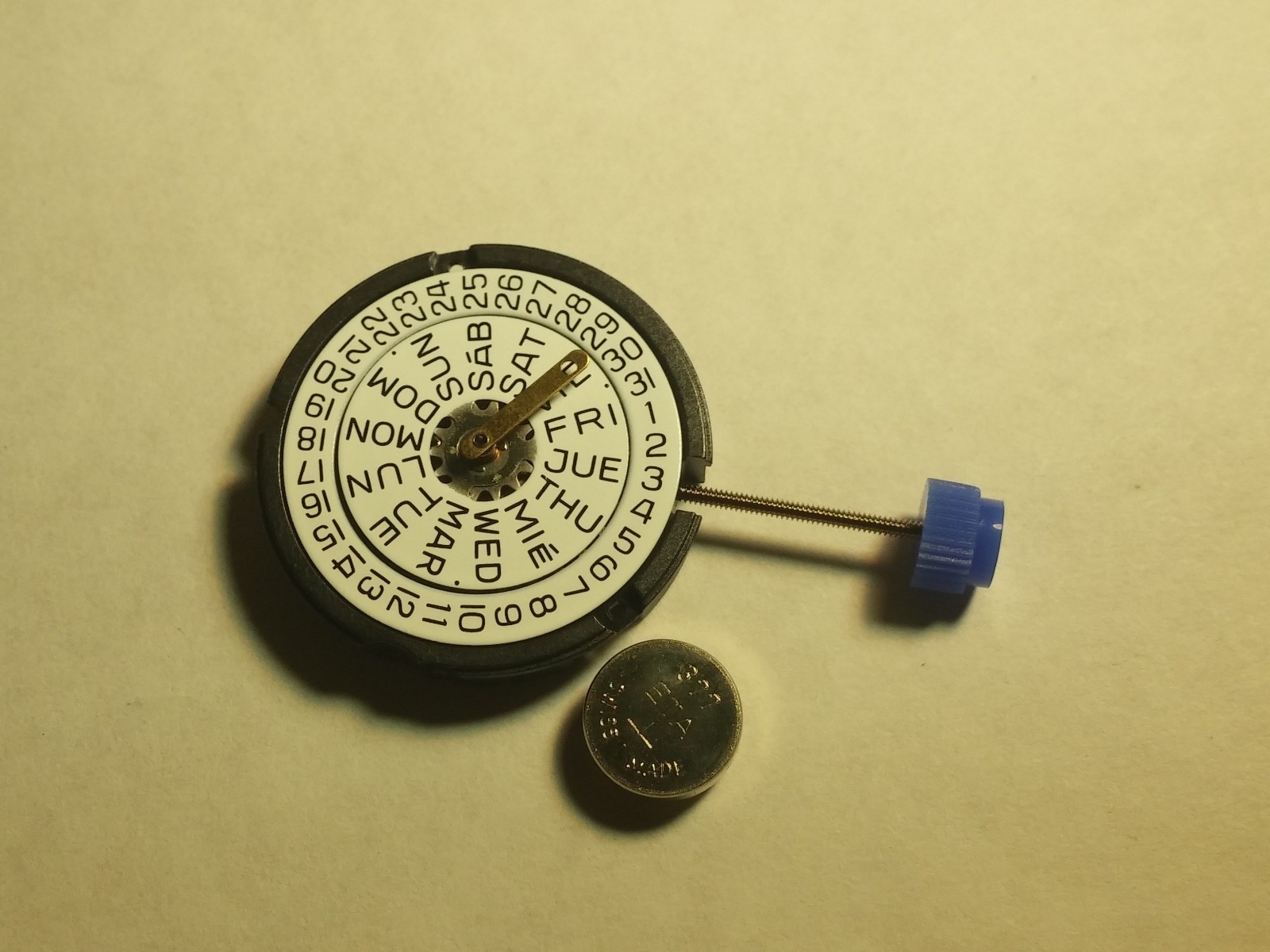 ETA 803.124 Swiss Watch Movement with battery, thickness 3.40, hands 70/120/20,
