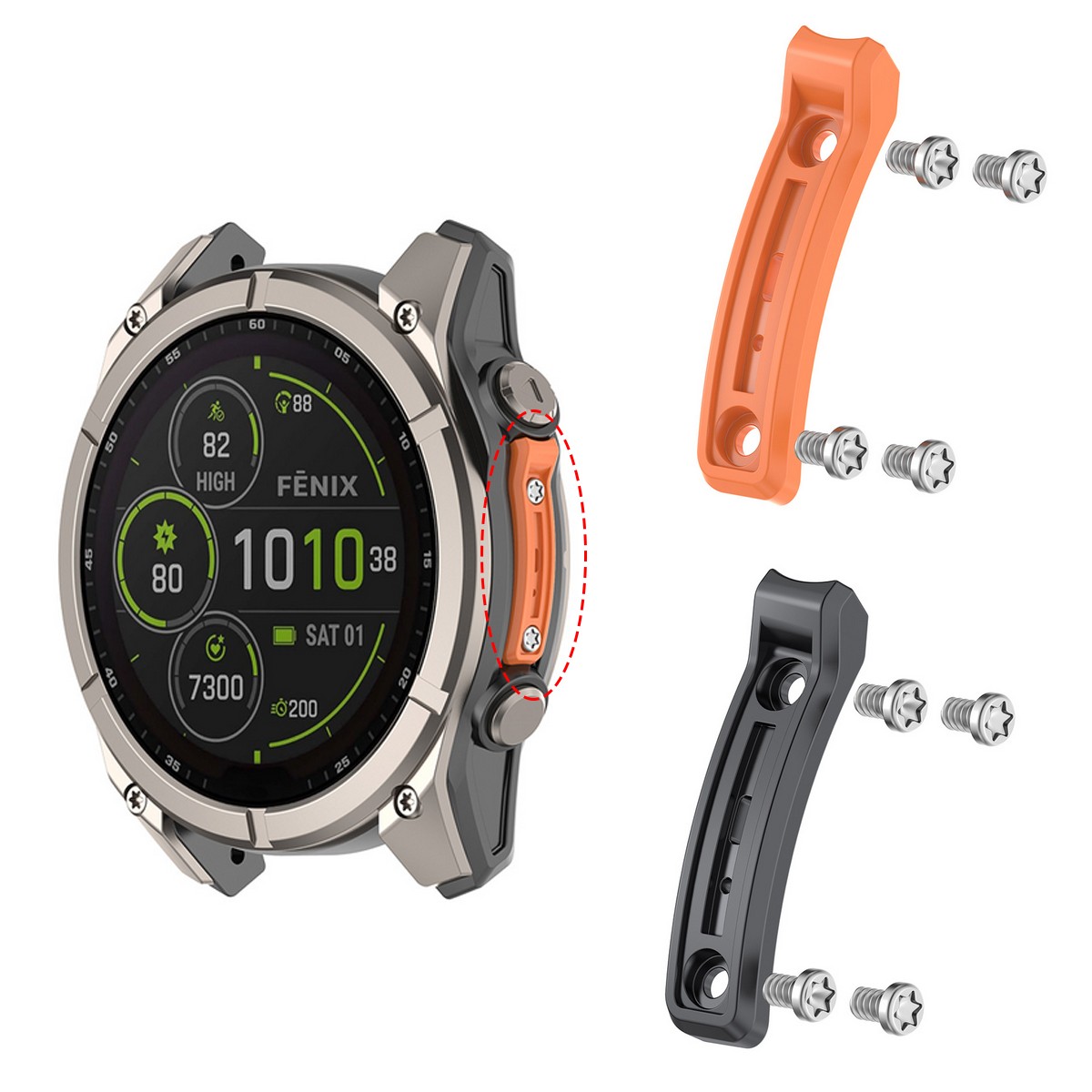 Watch Collision Protective Strip For Garmin Fenix 8 Pro AMOLED/Quatix8 47mm 51mm