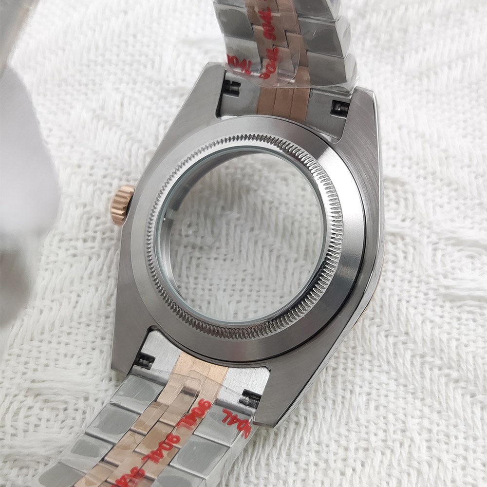 39mm Stainless Steel Watch Case+Strap Sapphire for NH35/36 Movement 28.5mm Dial