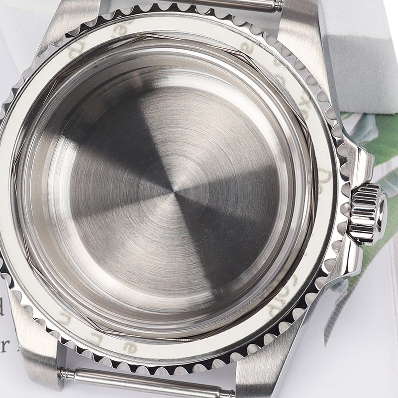 NH35 Watch Case 40mm Steel Oyster 10ATM Silver Sapphire For Seiko NH35 Movement