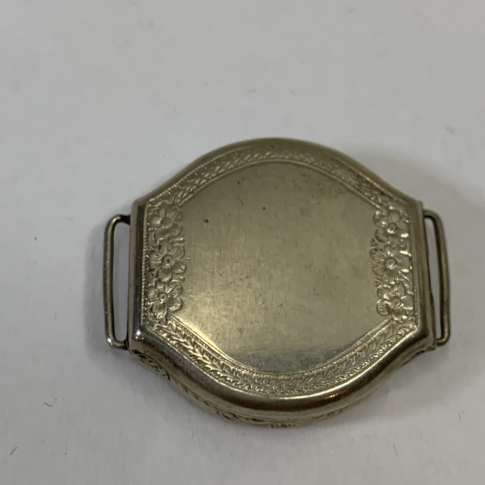 Diel W.C.CO. 14K White Gold Filled Watch Case Art Deco Ornate Engraved 1920’s