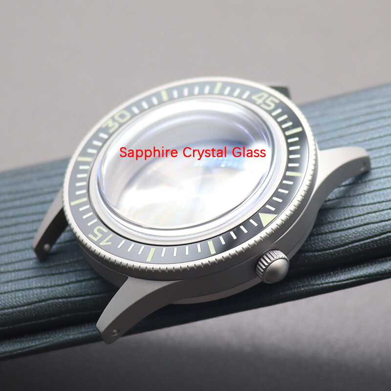 40mm Retro modified Seiko watch case AR Sapphire glass For Seiko nh35 36movement