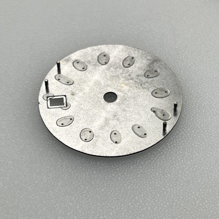 NH35 Dial 28.5mm Architectural Dial Green Lume Fit for NH36 Movement Watch Parts