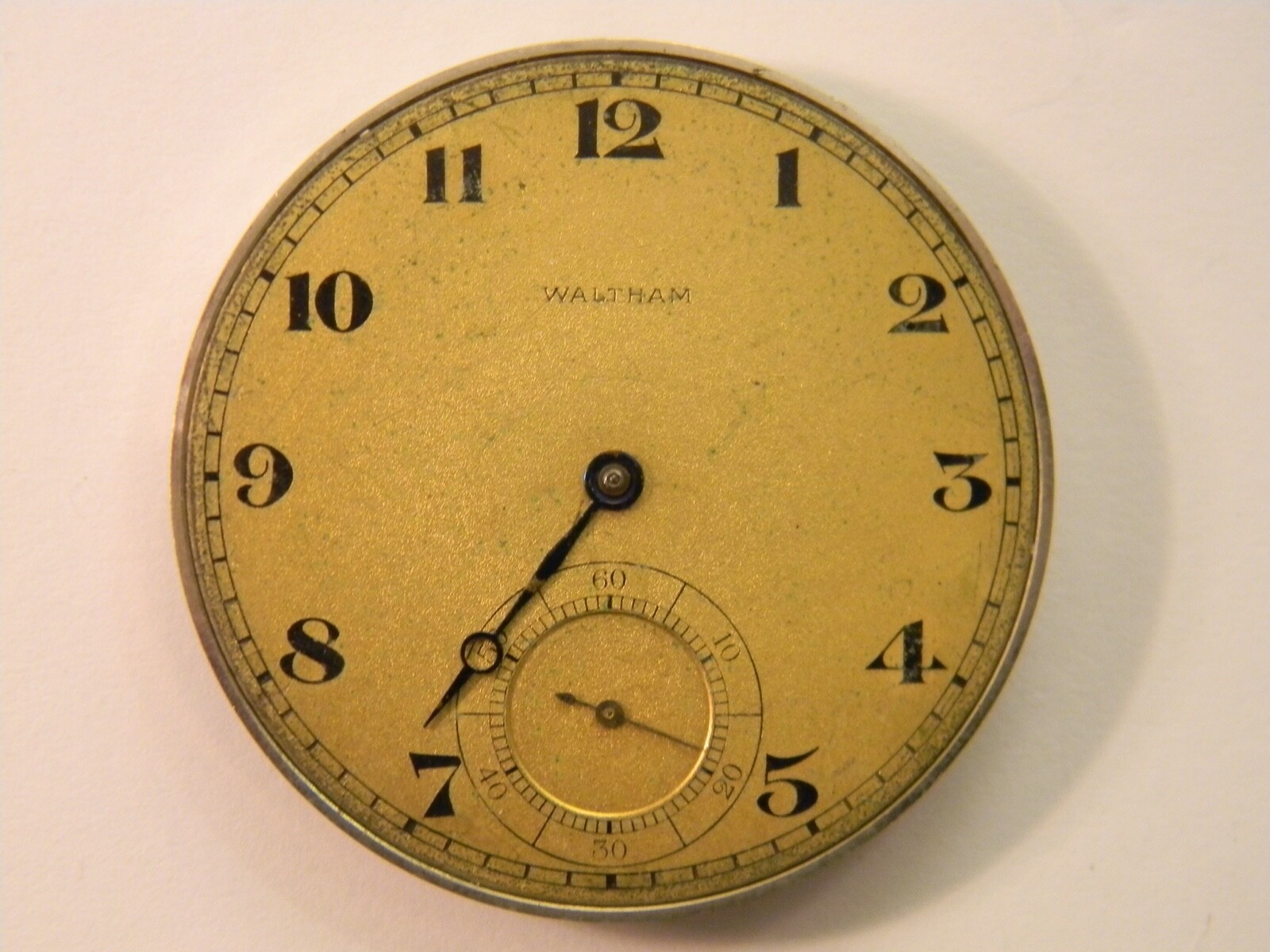 VINTAGE 1915 WALTHAM RIVERSIDE COLONIAL A 19J 14S POCKET WATCH MOVEMENT – REPAIR
