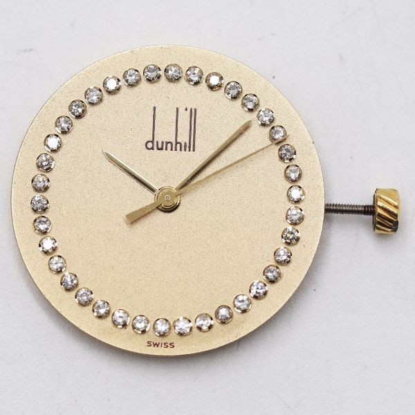 Dunhill Genuine Movement 225411 QZ Men’s Wrist Watch Parts Gold Color Working