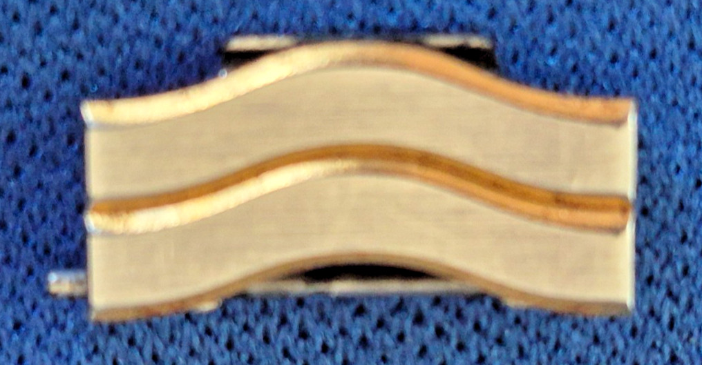 EBEL Sport Wave Classic 12mm Extra 2-Link Stainless Steel 18k Gold with Pin DBL