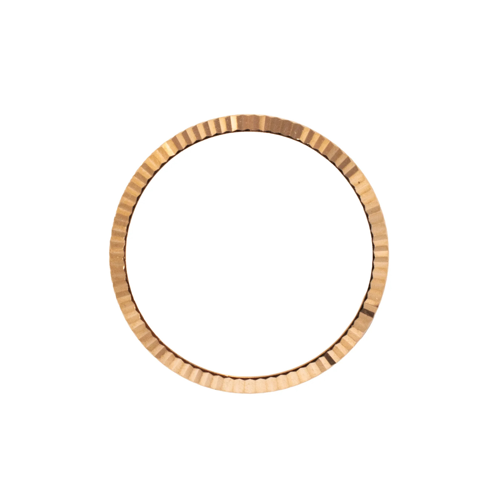 Rolex 18K Rose Pink Gold Fluted Factory 36MM Watch Bezel