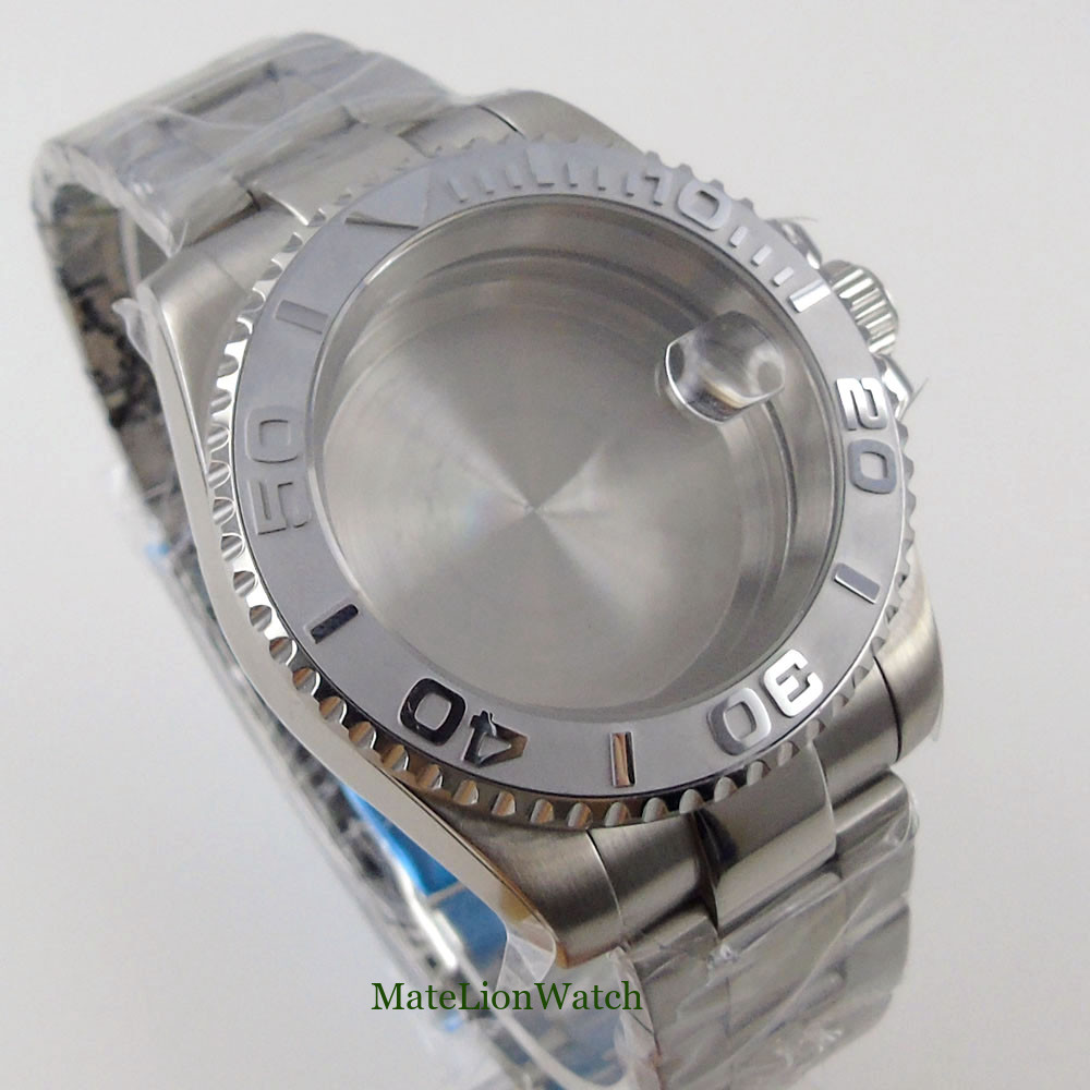 Sapphire Glass 40mm Watch Case Fit NH35 Miyota8215 ETA 2836 2824 PT5000 DG2813