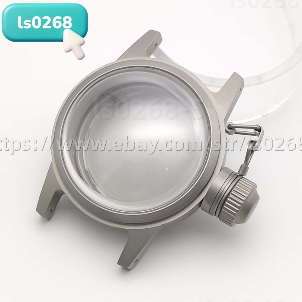 36mm Stainless Steel Watch Case Sapphire Crystal Pilot Style Fit NH35 NH36 Mod