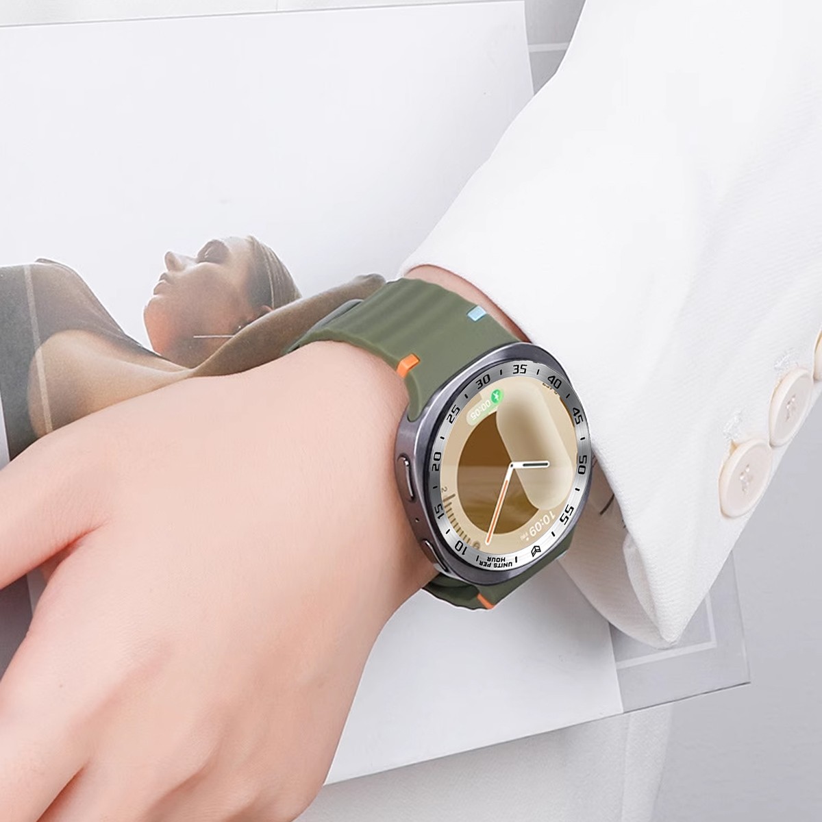 For Samsung Galaxy Watch 8 Classic 40/44/46mm Metal Bezel Ring Protective Cover