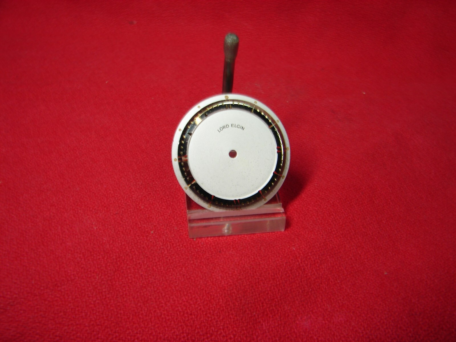 +WRISTWATCH DIAL 27mm LORD ELGIN FANCY DRESS FOR PARTS OR REPAIR! f12