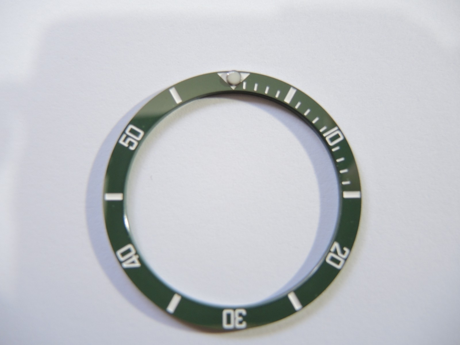 NEW GREEN SUBSTYLE CERAMIC FLAT INSERT 38MM SEIKO DIVERS SKX007-009 / 7002-7001
