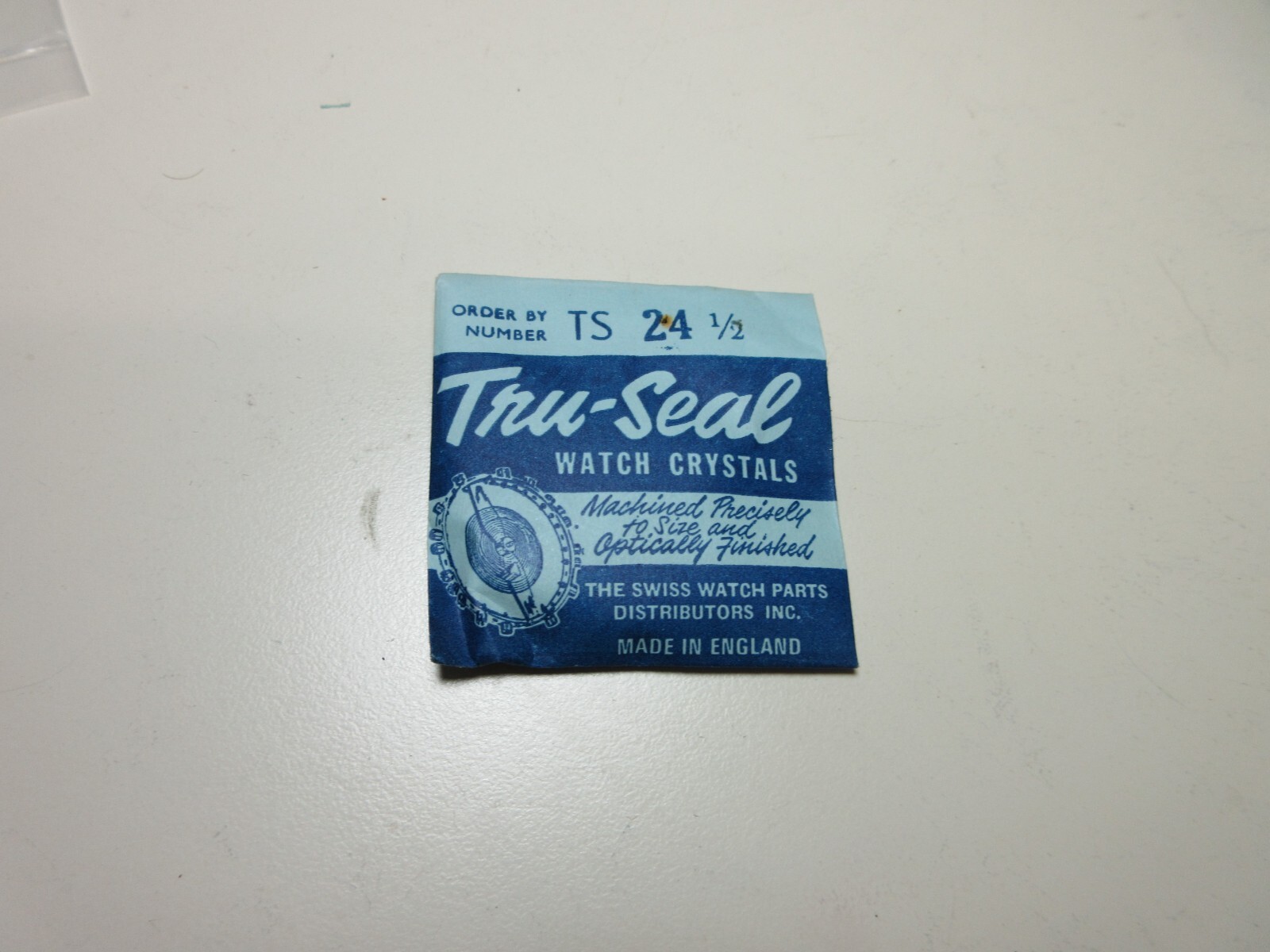 TRU-SEAL ROUND WATCH CRYSTAL WATCHMAKER REPLACEMENT PART TS-24 1/2 #74